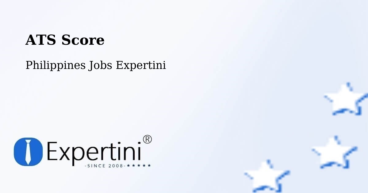 Resume ATS Score & Job Description Match Tool – Bataquil - Philippines Jobs Expertini