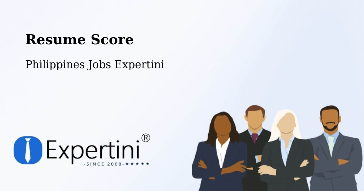 Resume Score & Job Description Match Tool – Bataquil - Philippines Jobs Expertini